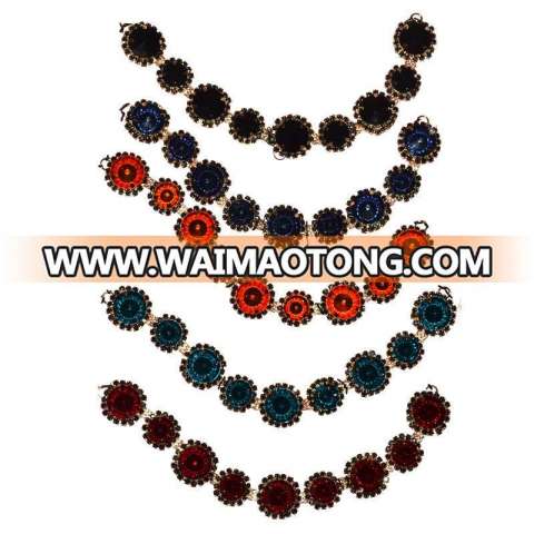 Fashion Brooch with Beaded Necklace 0042